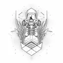 jordan shoes tattoo design idea