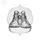 jordan shoes tattoo design idea