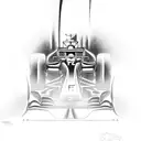 f1 car from behind tattoo design idea