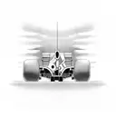 f1 car from behind tattoo design idea