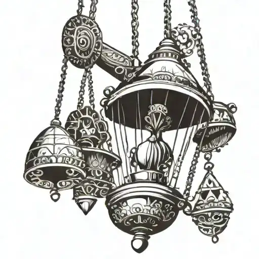 pendulum swinging tattoo design idea