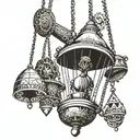 pendulum swinging tattoo design idea
