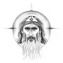 Jesus Christ calming the storm tattoo design idea