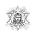 Jesus Christ calming the storm tattoo design idea