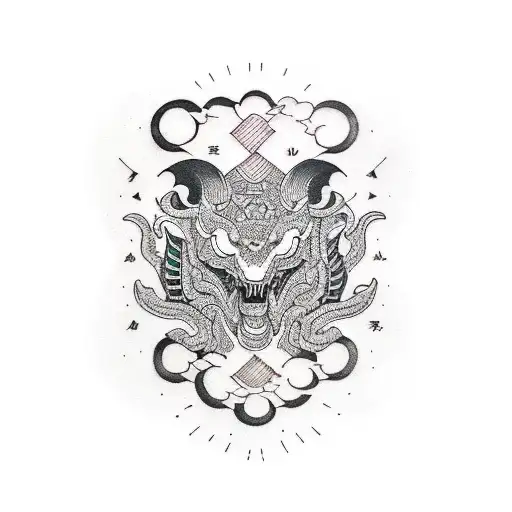 full black background forarm tattoo design idea