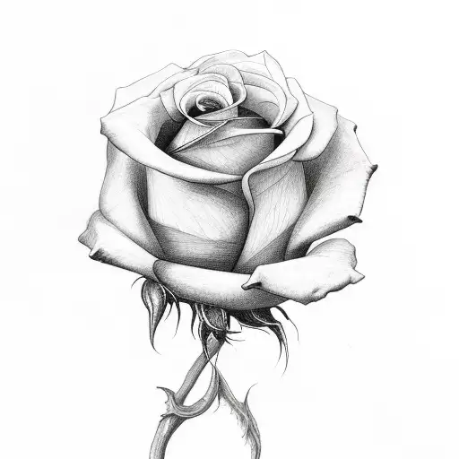 Roses vine and pisces tattoo design idea