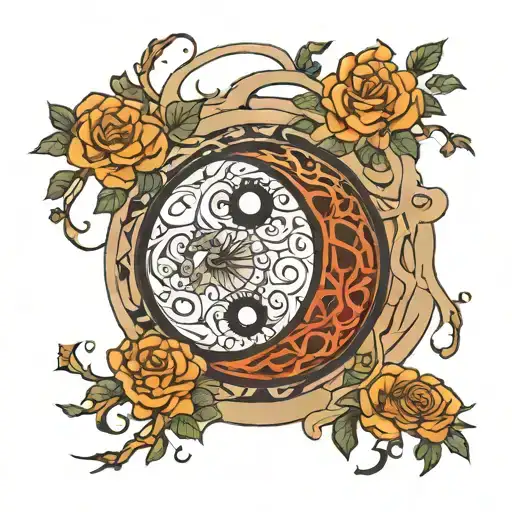 lotr inspired doorway yingyang grace healing tattoo design idea