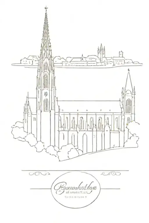 Regensburg cathedral  tattoo design idea