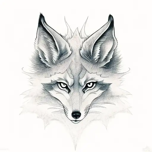 kitsune duo tattoo tattoo design idea