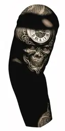 clock inside tattoo design idea