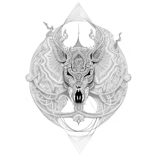 Intricate Bondage Beauty tattoo design idea