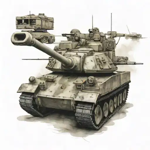 Abrams Tank tattoo design idea