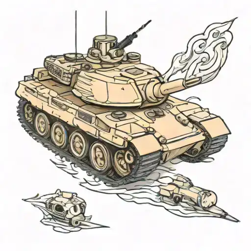 Abrams Tank tattoo design idea