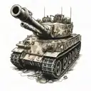 Abrams Tank tattoo design idea