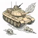 Abrams Tank tattoo design idea