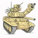 Abrams Tank tattoo design idea