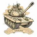 Abrams Tank tattoo design idea