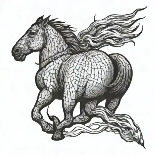 Crazy Horse tattoo design idea