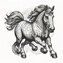 Crazy Horse tattoo design idea