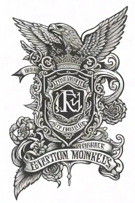 Everton FC and arctic monkeys tatto idea combining tattoo design idea