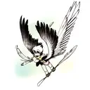 Feather tattoo design idea