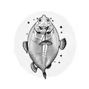 common carp tattoo design idea
