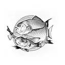common carp tattoo design idea