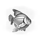 mirror carp tattoo design idea