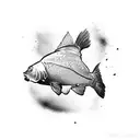 mirror carp tattoo design idea