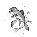 mirror carp tattoo design idea