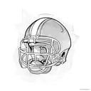 american football tattoo design idea