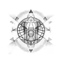 american football tattoo design idea