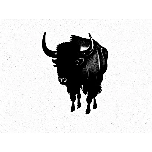 Bison tattoo design idea