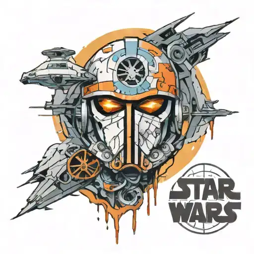 Star Wars rebel symbol tattoo design idea