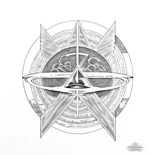 pink floyd dark side of the moon tattoo design idea