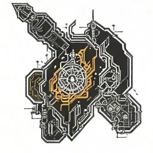 molotov cocktail tattoo design idea