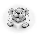 winnie the poo tattoo design idea