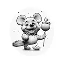 winnie the poo tattoo design idea