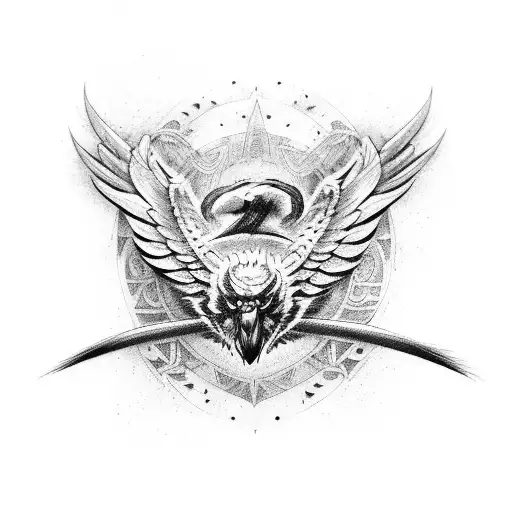 Odin's ravens tattoo design idea