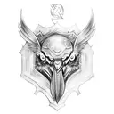 Odin's ravens tattoo design idea