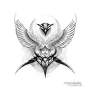 Odin's ravens tattoo design idea