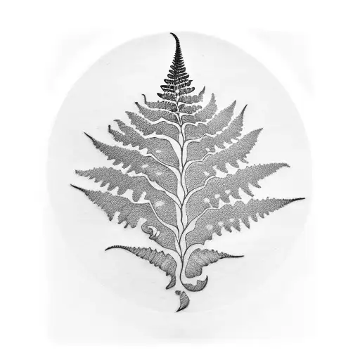 Fern Tree tattoo design idea