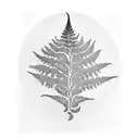 Fern Tree tattoo design idea
