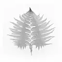 Fern Tree tattoo design idea