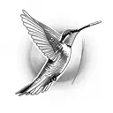 Hummingbird tattoo design idea
