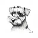 miniature schnauzer  tattoo design idea