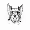 miniature schnauzer  tattoo design idea