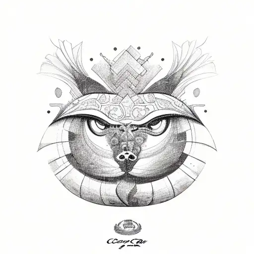 Costa Rica cacique tattoo design idea