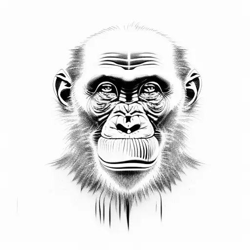 welding chimpanzee  tattoo design idea