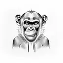 chimpanzee welding tattoo design idea